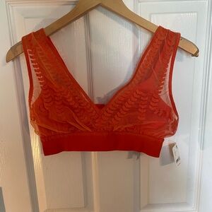 FP Movement Red Lace Sports Bra